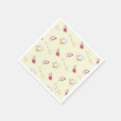 Gossip Meisje Lipstick & Parfum Patroon Servet (Hoek)