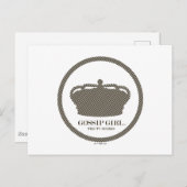 Gossip Meisje TV-serie Crown Icon Briefkaart (Voorkant / Achterkant)