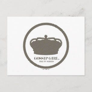 Gossip Meisje TV-serie Crown Icon Briefkaart