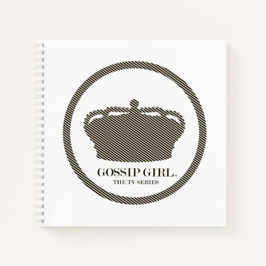 Gossip Meisje TV-serie Crown Icon Notitieboek (Voorkant)