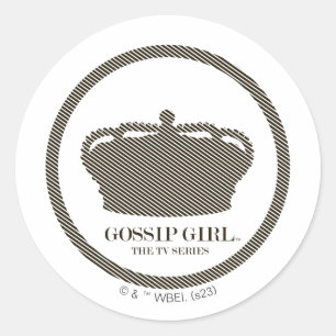 Gossip Meisje TV-serie Crown Icon Ronde Sticker