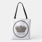 Gossip Meisje TV-serie Crown Icon Tote Bag (Achterkant)