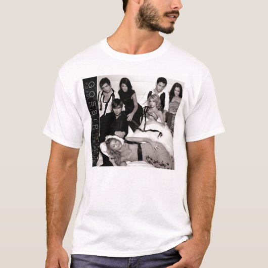 Gossip Meisje Zwart-wit Groep Graphic T-shirt (Voorkant)