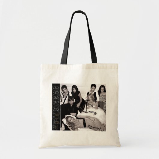 Gossip Meisje Zwart-wit Groep Graphic Tote Bag (Voorkant)