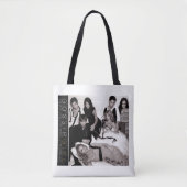 Gossip Meisje Zwart-wit Groep Graphic Tote Bag (Voorkant)