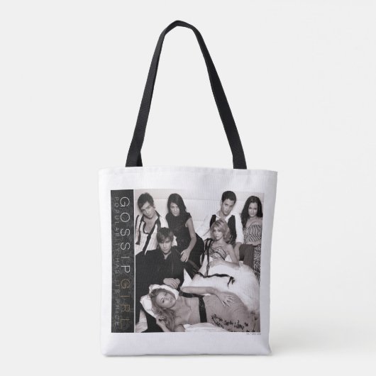 Gossip Meisje Zwart-wit Groep Graphic Tote Bag (Achterkant)