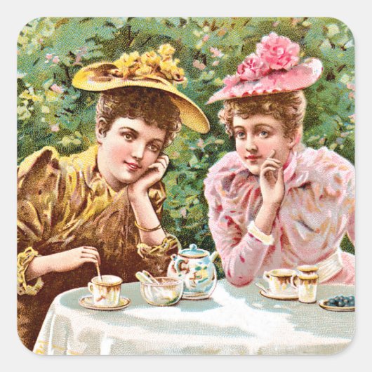 Gossip Vierkante Sticker (Voorkant)