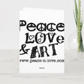 Gossiping Daffies Vriendschap Wenskaart Kaart (Achterkant)