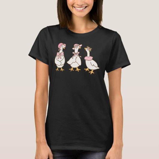 Gossiping Geese T-shirt (Voorkant)