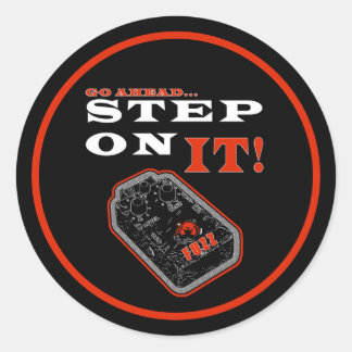 Got Ahead Step On It Fuzz Ronde Sticker