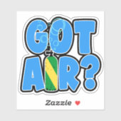 Got Air? Nitrox Scuba Flag on tank sticker (Vel)