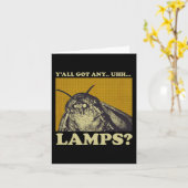 Got Any Lamps Moth Insect Meme Gift Kaart (Gele Bloem)