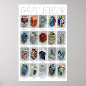 GOT ART? Parodie afbeeldingen van beroemde kunstwe Poster (Voorkant)