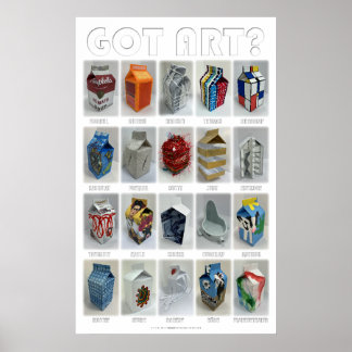 GOT ART? Parodie afbeeldingen van beroemde kunstwe Poster