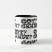 Got Candy? Black & White Skulls Sucker Halloween Mok (Midden)