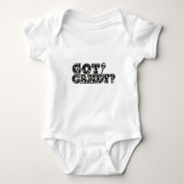 Got Candy? Zwarte en Witte Schedels Halloween Romper