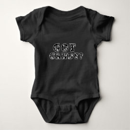 Got Candy? Zwarte en Witte Schedels Halloween Romper