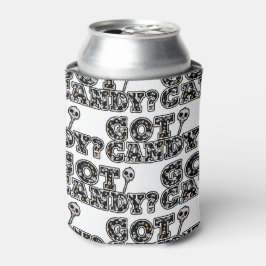 Got Candy? Zwarte & Witte Schedels Lolly Halloween Blikjeskoeler
