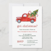 Got Christmas rustieke  rode vrachtwagen feest Kaart (Voorkant)