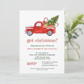 Got Christmas rustieke  rode vrachtwagen feest Kaart (Staand voorkant)