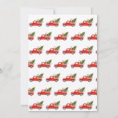 Got Christmas rustieke  rode vrachtwagen feest Kaart (Achterkant)