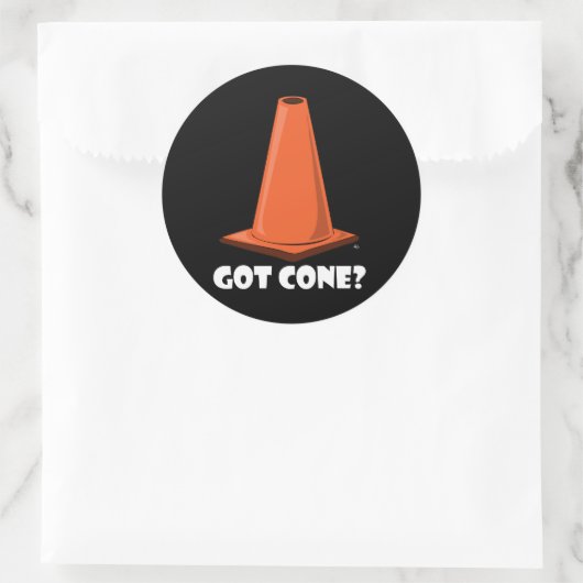 GOT CONE 1t Ronde Sticker (Tas)