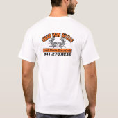 "Got Crabs?" - CrabManWillie T-shirt (Achterkant)