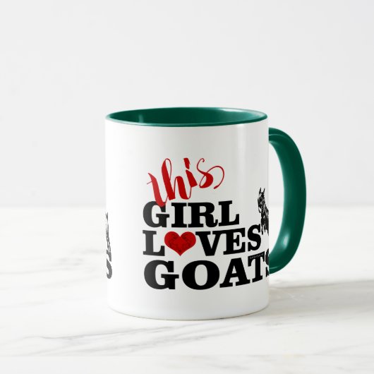 GOT | Dit meisje houdt van geiten die een speelbal Mok (Voorkant rechts)