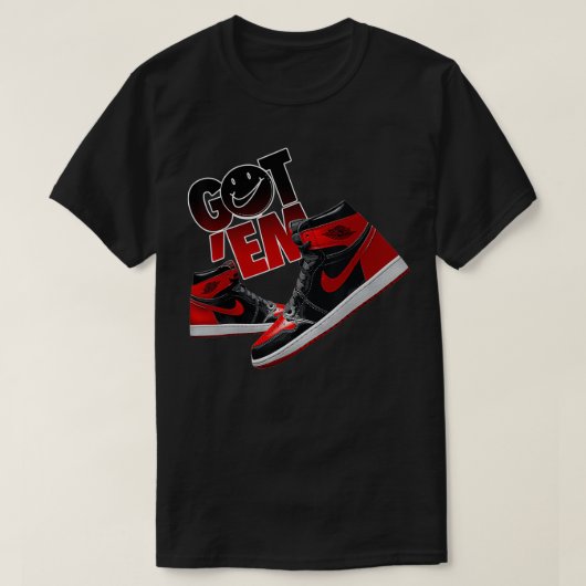 Got Em Sneaker Matching Tees 1 High OG Patent Bred (Design voorkant)