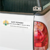 GOT ENERGIE?, SOLAR- EN WIND-ENERGIE... BUMPERSTICKER (Op Truck)