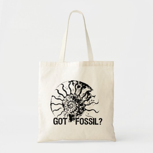 GOT FOSSIL? Ammoniet Tote Bag (Voorkant)