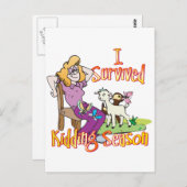 GOT | Funny Kidding Season by GetYerGoat Briefkaart (Voorkant / Achterkant)