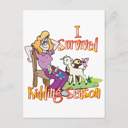 GOT | Funny Kidding Season by GetYerGoat Briefkaart (Voorkant)