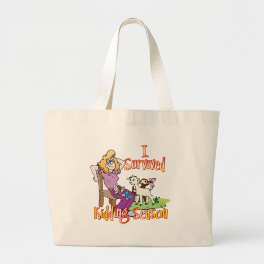 GOT | Funny Kidding Season by GetYerGoat Grote Tote Bag (Voorkant)