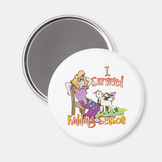 GOT | Funny Kidding Season by GetYerGoat Magneet (Voorkant / Achterkant)