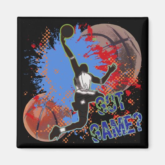 GOT GAME - BASKETBALL MAGNEET (Voorkant)