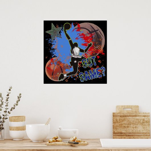 GOT GAME - BASKETBALL POSTER (Keuken)