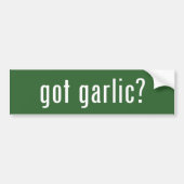 got garlic? bumpersticker (Voorkant)