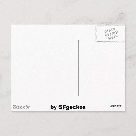 GOT GECKOS? BRIEFKAART (Achterkant)