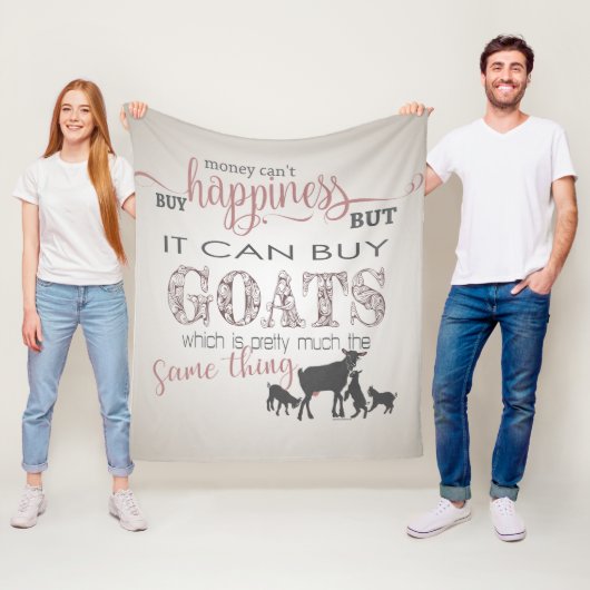 GOT | Geld kan geen geluk kopen met GetYerGoat™ Fleece Deken (In situ)
