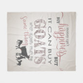 GOT | Geld kan geen geluk kopen met GetYerGoat™ Fleece Deken (Voorkant (Horizontaal))