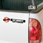 GOT GELD - KIES EEN DEMOCRAT BUMPERSTICKER (Op Truck)