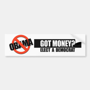 GOT GELD - KIES EEN DEMOCRAT BUMPERSTICKER