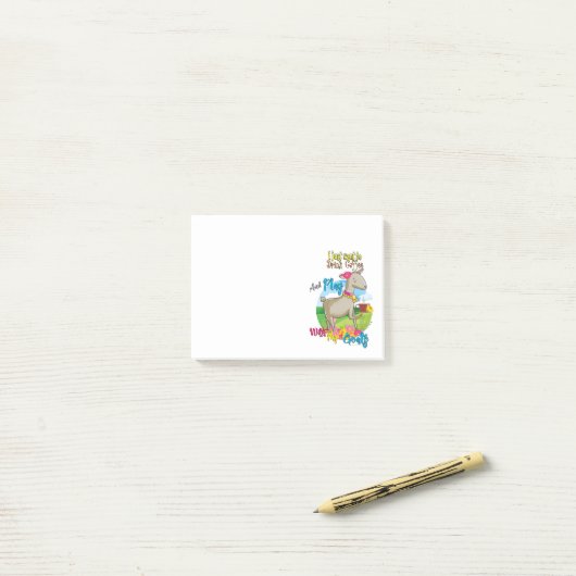 GOT | Gewoon koffie spelen met geiten Drinken Post-it® Notes (Op bureau)