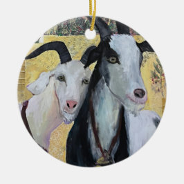 Got Goat #1: "Dicht bij jou" porselein ornament