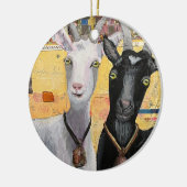 Got Goat #2: "Hey, Wassup?" porselein ornament (Links)