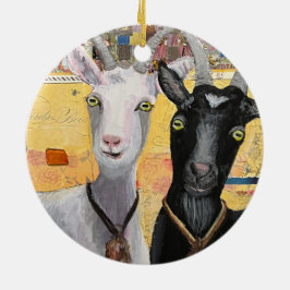 Got Goat #2: "Hey, Wassup?" porselein ornament