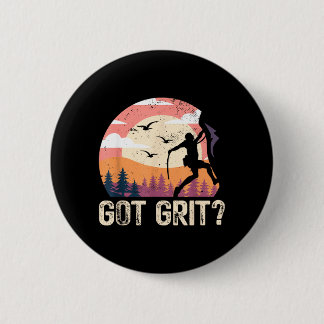 Got Grit _ Rotsklimmen Boulderen _ Bergen Ronde Button 5,7 Cm