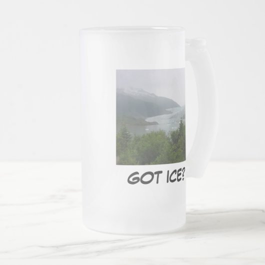 GOT ICE? MATGLAS BIERPUL (Voorkant rechts)