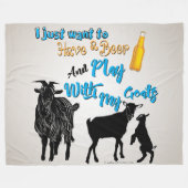 GOT | Ik wil alleen Beer Play Drinken met Mijn gei Fleece Deken (Voorkant (Horizontaal))
